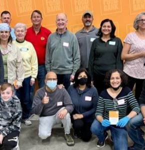 April 9, Volunteers at the Northern Illinois Food Bank